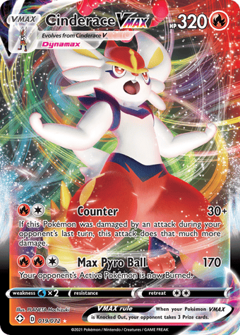 Cinderace VMAX Shining Fates Pokemon Card