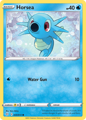 Horsea Shining Fates Pokemon Card