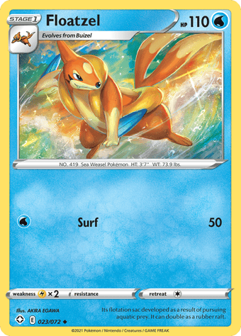 Floatzel Shining Fates Pokemon Card