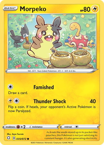 Morpeko Shining Fates Pokemon Card