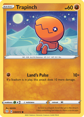 Trapinch Shining Fates Pokemon Card
