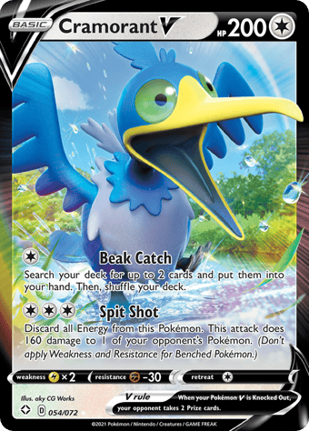 Cramorant V Shining Fates Pokemon Card