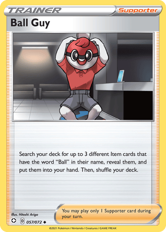 Ball Guy Shining Fates Pokemon Card