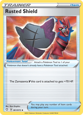 Rusted Shield Shining Fates Pokemon Card