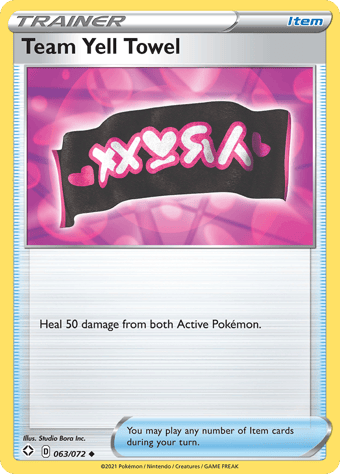 Team Yell Towel Shining Fates Pokemon Card