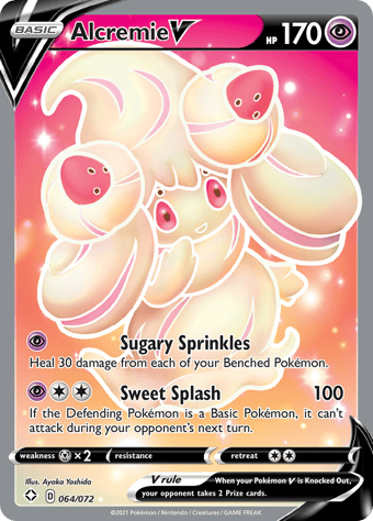 Alcremie V Shining Fates Pokemon Card
