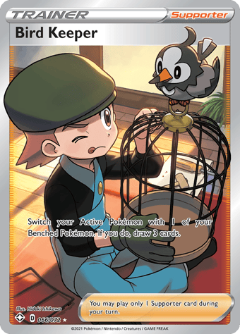 Bird Keeper Shining Fates Pokemon Card