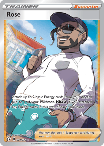 Rose Shining Fates Pokemon Card
