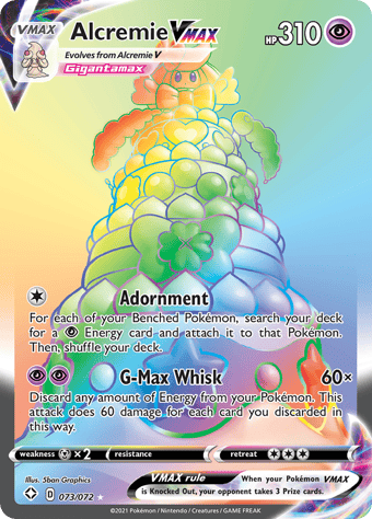 Alcremie VMAX Shining Fates Pokemon Card