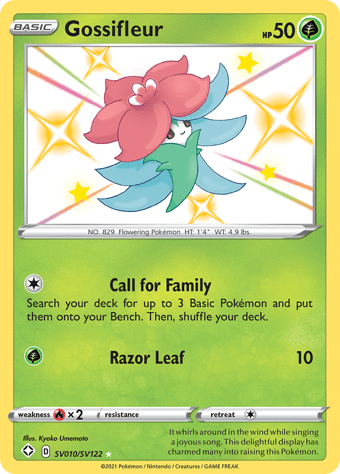 Gossifleur Shining Fates Pokemon Card