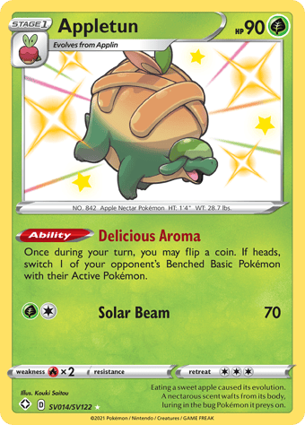 Appletun Shining Fates Pokemon Card