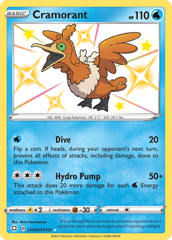 Cramorant Shining Fates Pokemon Card