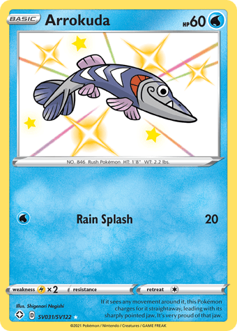 Arrokuda Shining Fates Pokemon Card