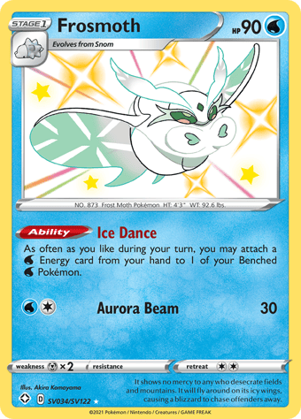 Frosmoth Shining Fates Pokemon Card