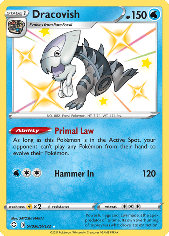 Dracovish Shining Fates Pokemon Card