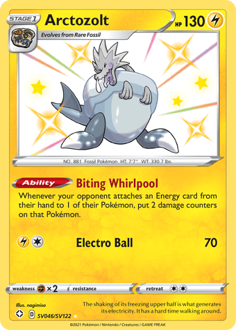 Arctozolt Shining Fates Pokemon Card