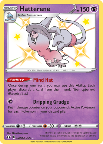 Hatterene Shining Fates Pokemon Card