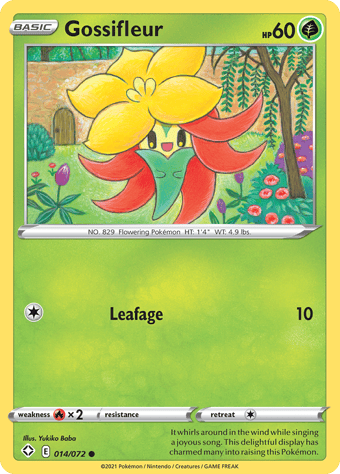 Gossifleur Shining Fates Pokemon Card