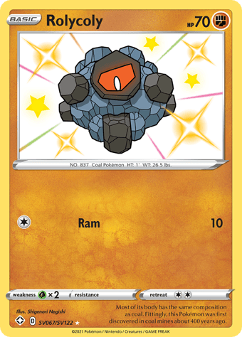 Rolycoly Shining Fates Pokemon Card