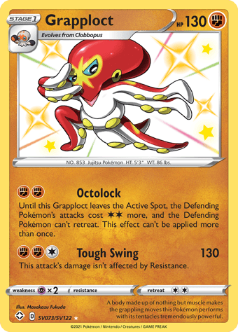 Grapploct Shining Fates Pokemon Card