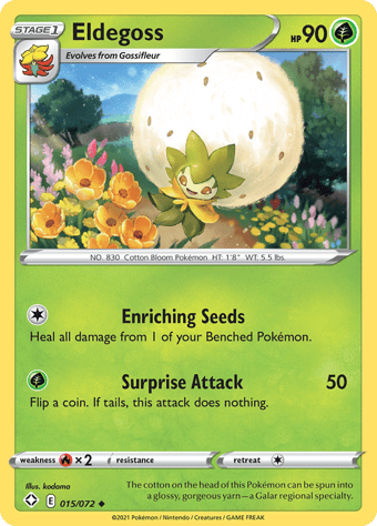 Eldegoss Shining Fates Pokemon Card