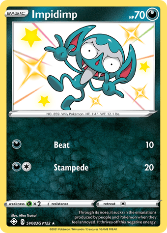 Impidimp Shining Fates Pokemon Card