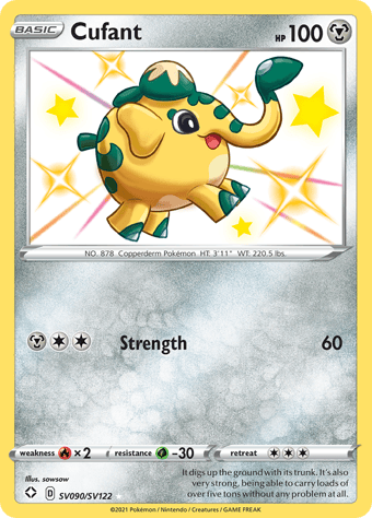 Cufant Shining Fates Pokemon Card