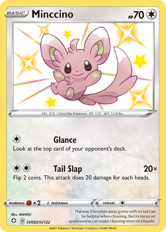 Minccino Shining Fates Pokemon Card
