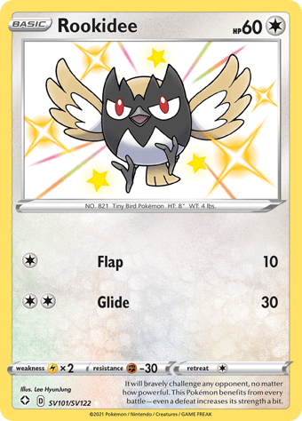 Rookidee Shining Fates Pokemon Card