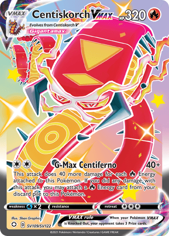 Centiskorch VMAX Shining Fates Pokemon Card