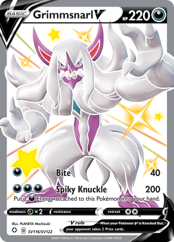 Grimmsnarl V Shining Fates Pokemon Card