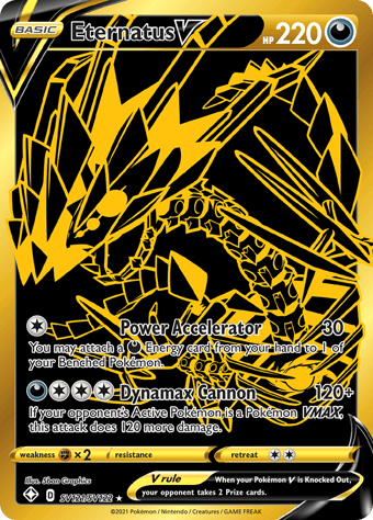 Eternatus V Shining Fates Pokemon Card
