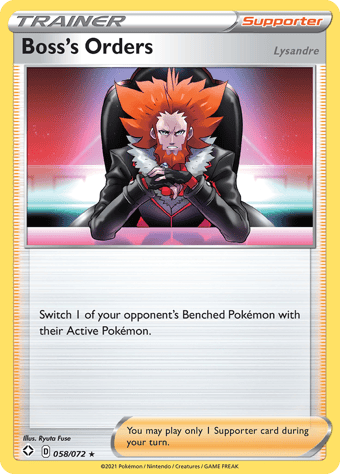Boss’s Orders (Lysandre) Shining Fates Pokemon Card