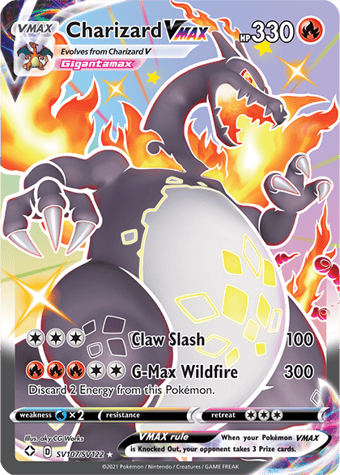Charizard VMAX Shining Fates Pokemon Card