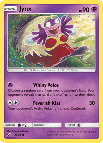 Jynx Shining Legends Pokemon Card