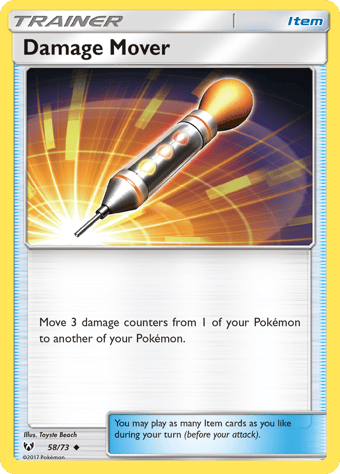Damage Mover Shining Legends Pokemon Card