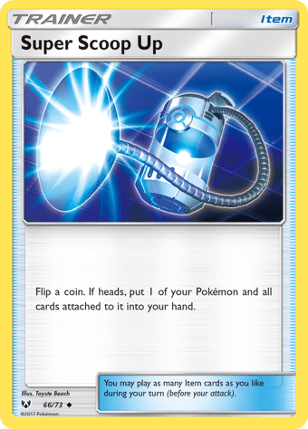 Super Scoop Up Shining Legends Pokemon Card