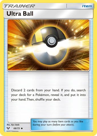 Ultra Ball Shining Legends Pokemon Card