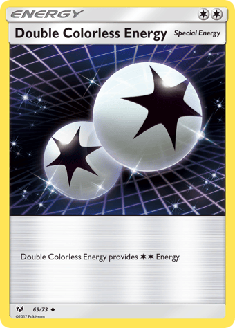 Double Colorless Energy Shining Legends Pokemon Card