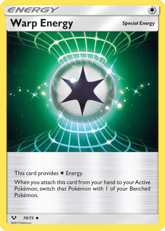 Warp Energy Shining Legends Pokemon Card