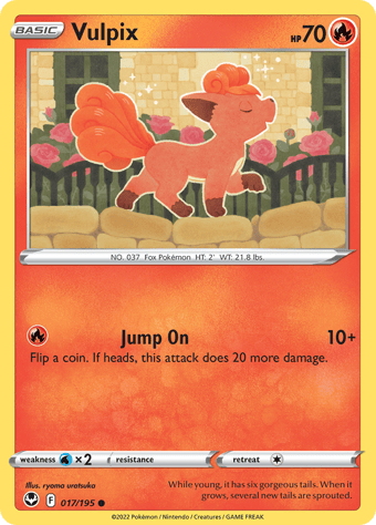 Vulpix Silver Tempest Pokemon Card