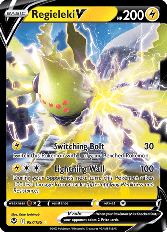Regieleki V Silver Tempest Pokemon Card