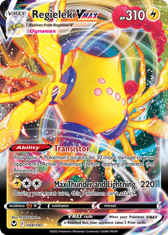Regieleki VMAX Silver Tempest Pokemon Card
