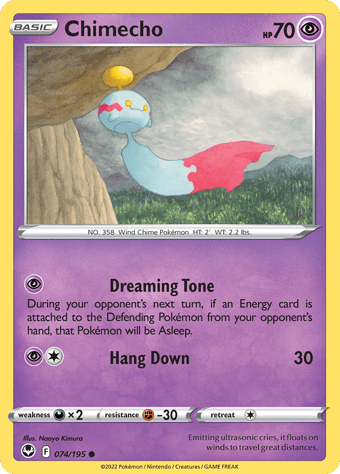 Chimecho Silver Tempest Pokemon Card