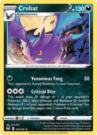 Crobat Silver Tempest Pokemon Card