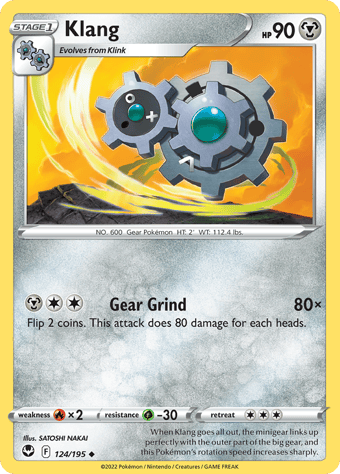 Klang Silver Tempest Pokemon Card