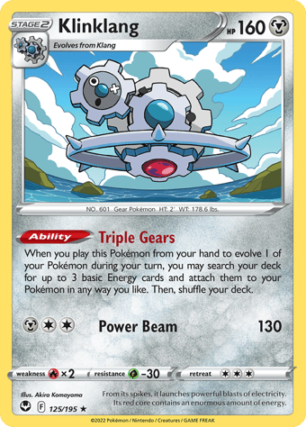 Klinklang Silver Tempest Pokemon Card