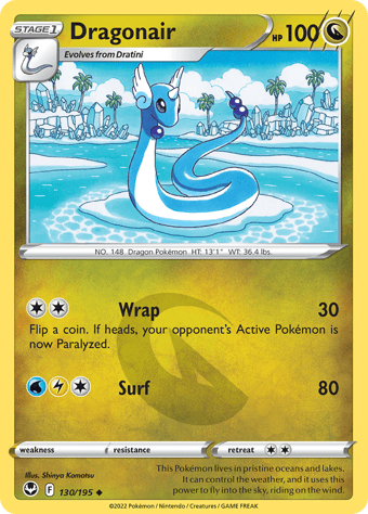 Dragonair Silver Tempest Pokemon Card