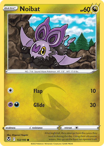 Noibat Silver Tempest Pokemon Card