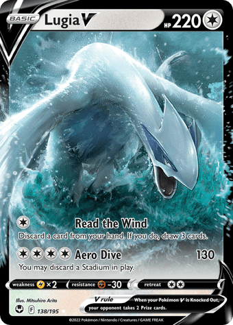 Lugia V Silver Tempest Pokemon Card